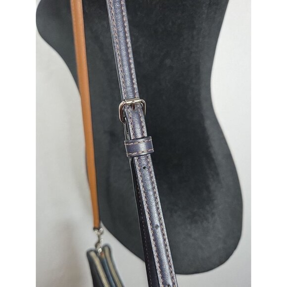 Coach Layla Shoulder Bag in Denim with Floral Print and Leather M1681-F57549 - Picture 9 of 9